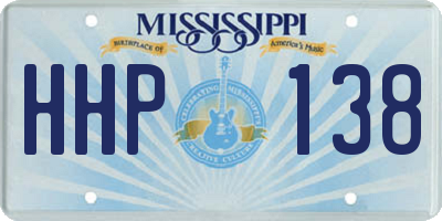 MS license plate HHP138