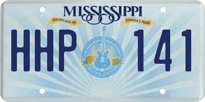 MS license plate HHP141
