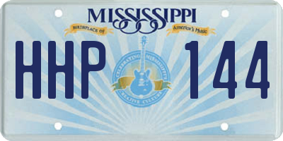 MS license plate HHP144