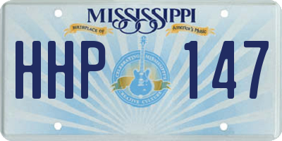 MS license plate HHP147