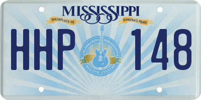 MS license plate HHP148