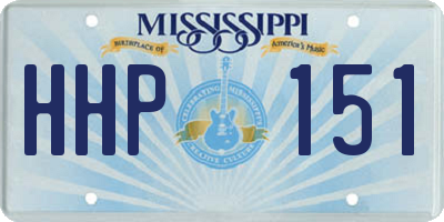 MS license plate HHP151