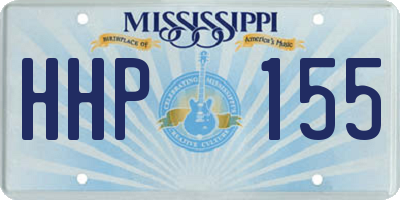 MS license plate HHP155