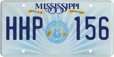 MS license plate HHP156