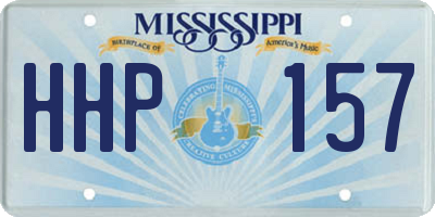MS license plate HHP157