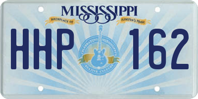 MS license plate HHP162