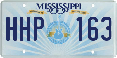 MS license plate HHP163