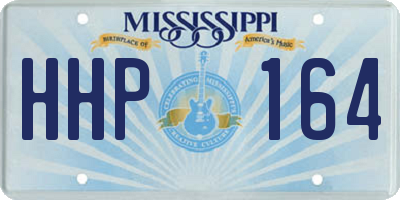 MS license plate HHP164
