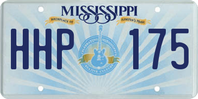 MS license plate HHP175