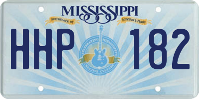 MS license plate HHP182