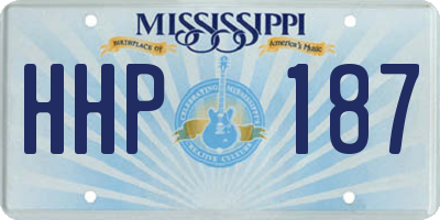 MS license plate HHP187