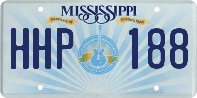 MS license plate HHP188