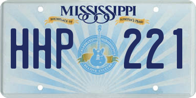 MS license plate HHP221
