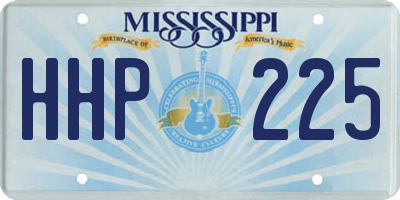 MS license plate HHP225
