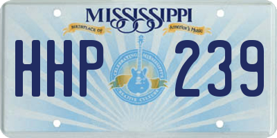 MS license plate HHP239
