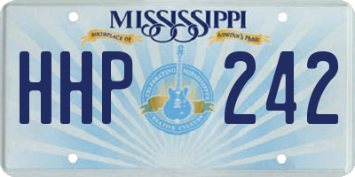 MS license plate HHP242