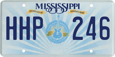 MS license plate HHP246