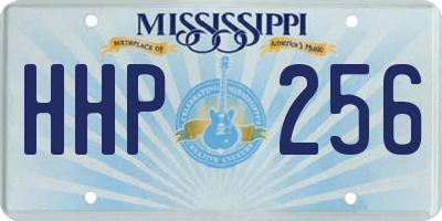 MS license plate HHP256