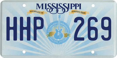 MS license plate HHP269