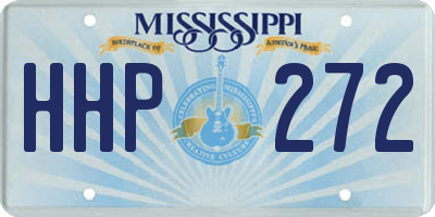 MS license plate HHP272