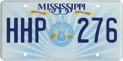 MS license plate HHP276