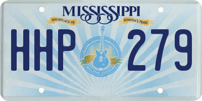MS license plate HHP279