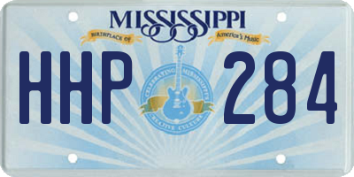 MS license plate HHP284