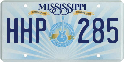 MS license plate HHP285