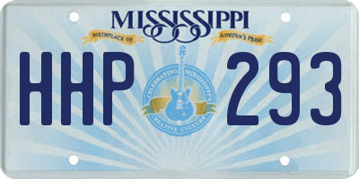 MS license plate HHP293