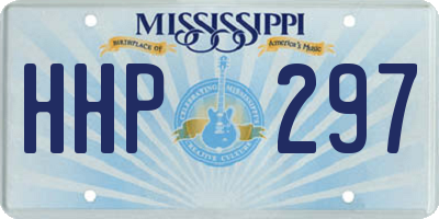 MS license plate HHP297