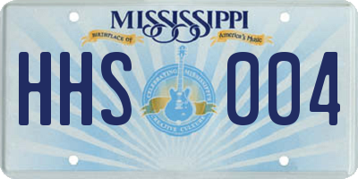 MS license plate HHS004