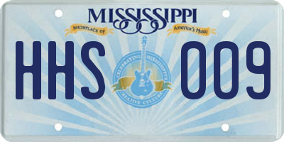 MS license plate HHS009