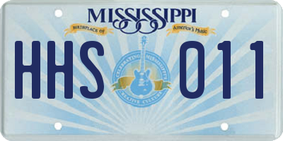 MS license plate HHS011
