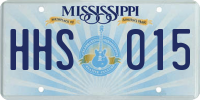 MS license plate HHS015