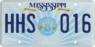 MS license plate HHS016