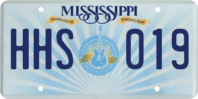 MS license plate HHS019