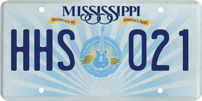 MS license plate HHS021