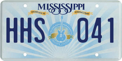 MS license plate HHS041