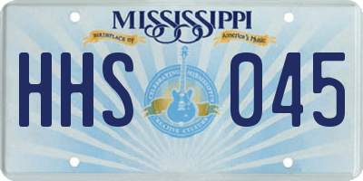 MS license plate HHS045