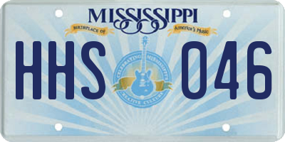 MS license plate HHS046