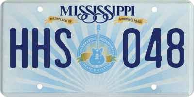 MS license plate HHS048