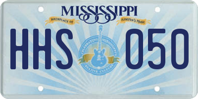MS license plate HHS050
