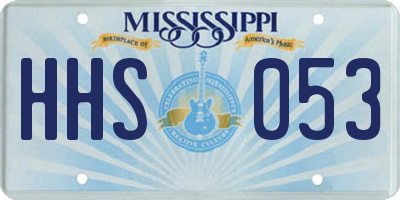 MS license plate HHS053