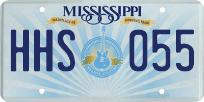 MS license plate HHS055