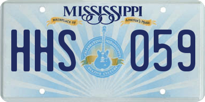 MS license plate HHS059