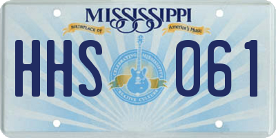 MS license plate HHS061