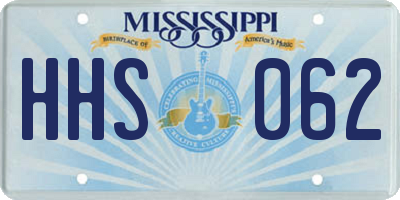 MS license plate HHS062