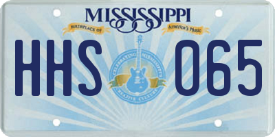 MS license plate HHS065
