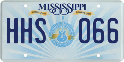 MS license plate HHS066