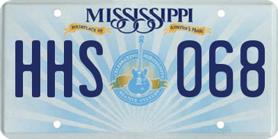 MS license plate HHS068